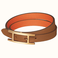 Bracelet Behapi gold et orange Hermès