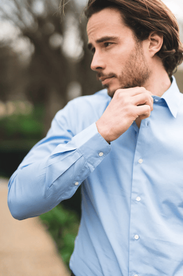 chemise bleue france