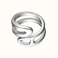 Bague chaine d ancre Twist Hermès
