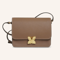 Sac Hortensia Fleuron Paris couleur marron glacé