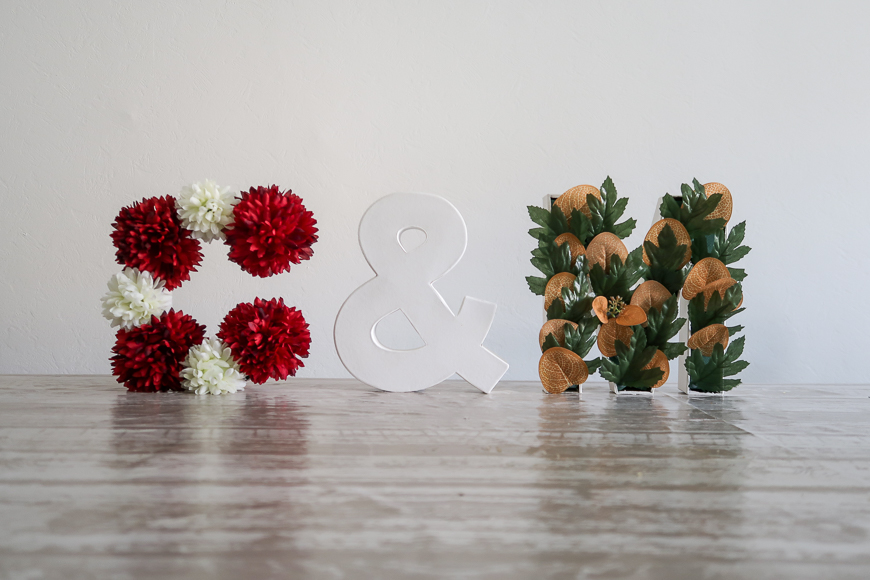 lettres en fleurs