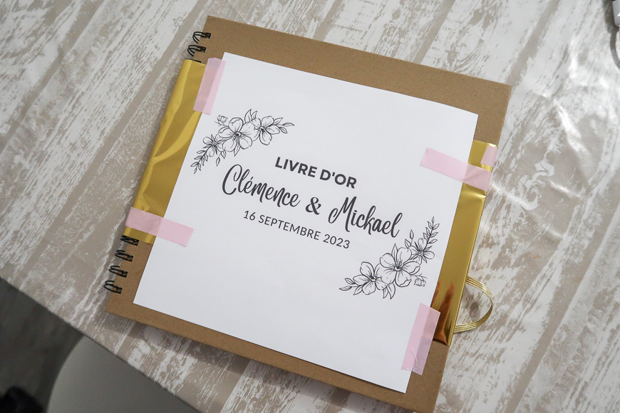 livre d'or personnalisé mariage
