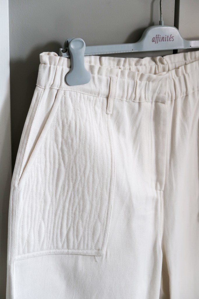 pantalon blanc en coton