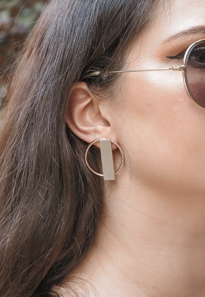 boucles d'oreilles dorées