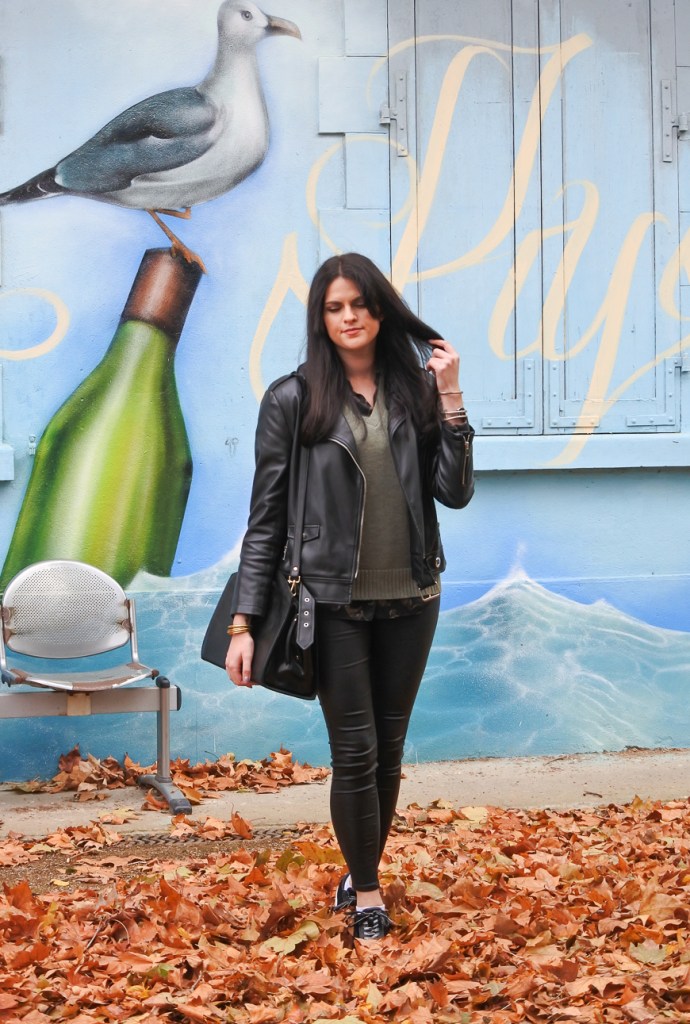 look veste en cuir