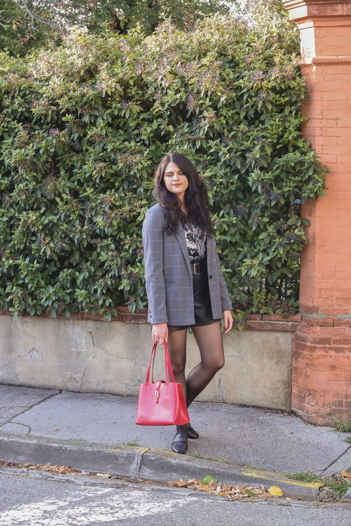 look short en cuir