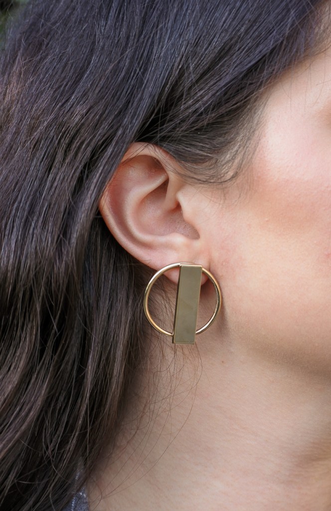 boucles oreilles dorées