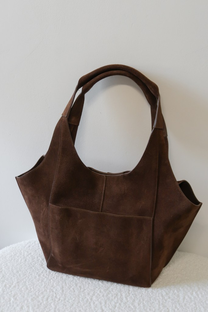 sac marron daim