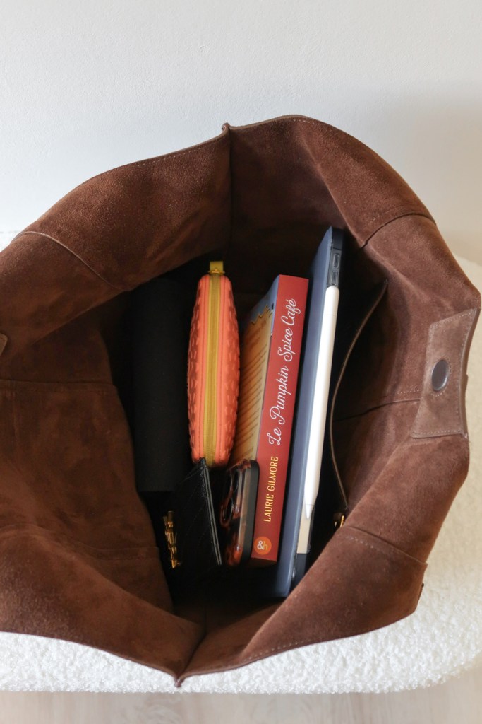 sac marron daim