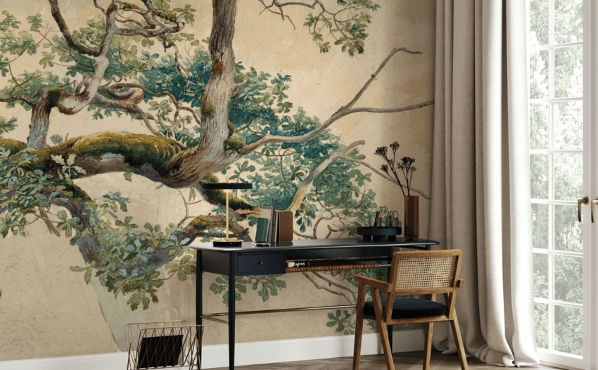 bureau papier peint